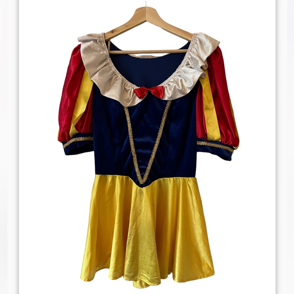 California Costume Collections Snow White Mini Skirt Velvet Bodice Size Large